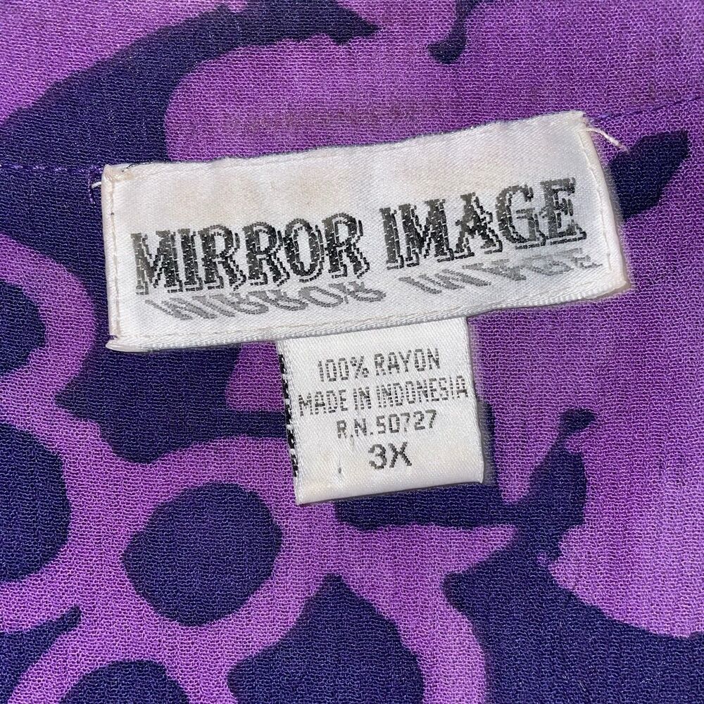 Mirror Image 3X Batik Art to Wear Boho Tunic Top - Picture 5 of 5